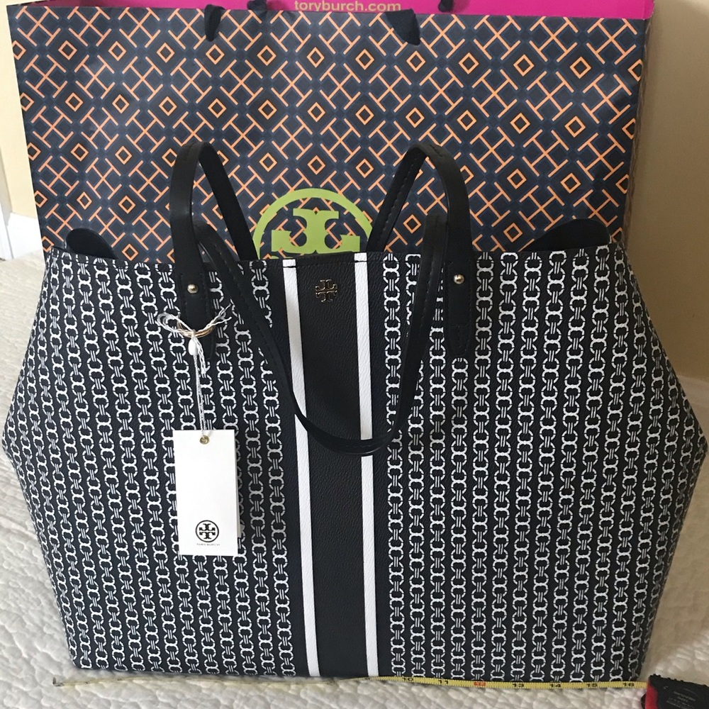 Tory Burch Gemini Link Tote: Black